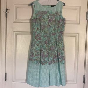 Mint floral dress